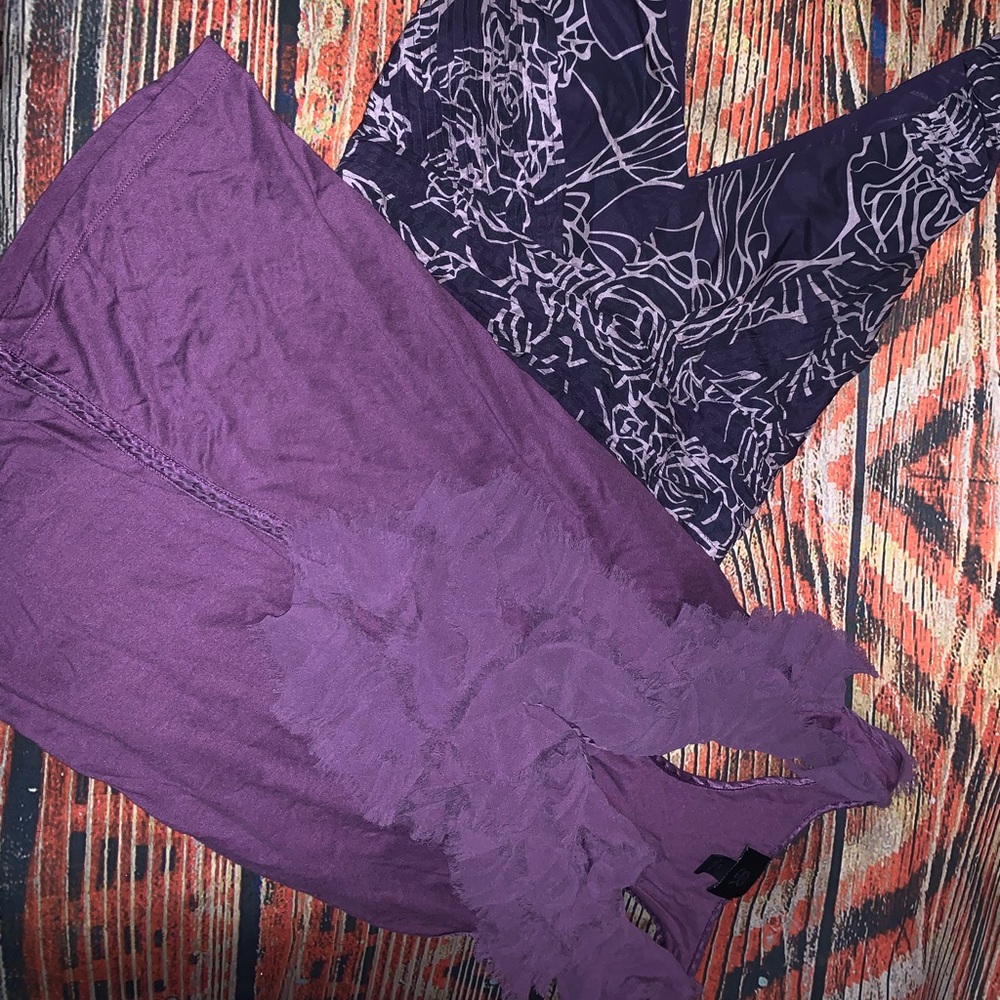 (2) Banana Republic Purple Tanks
